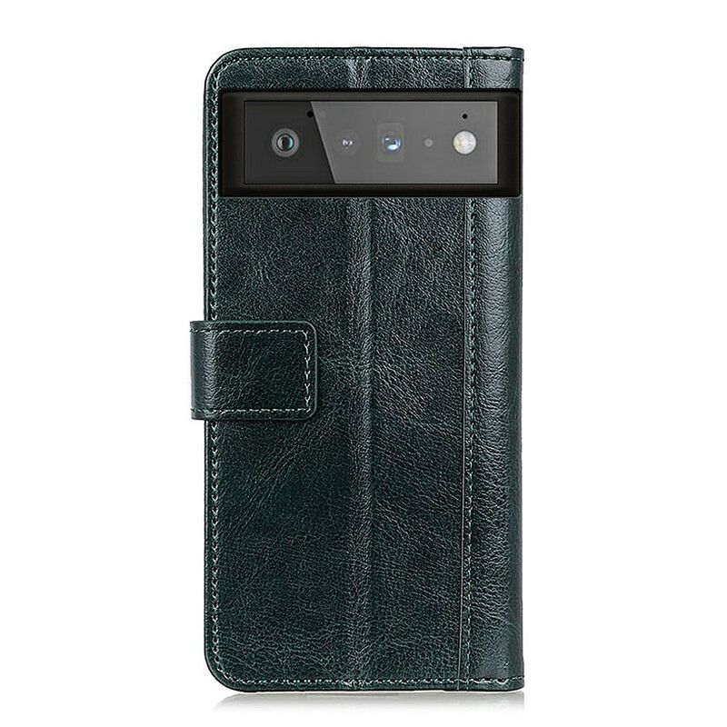 Leren Hoesje Google Pixel 6 Oud Leereffect