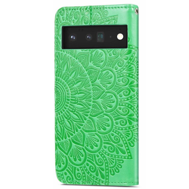 Leren Hoesje Google Pixel 6 Stammenbladeren Bescherming Hoesje