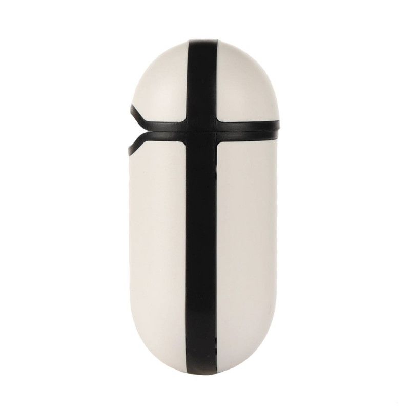Case Hoesje AirPods Geel Roze Telefoonhoesje Tweekleurig Design Plus
