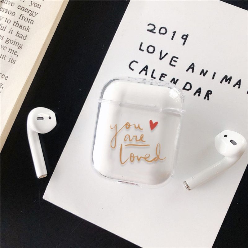 Case Hoesje AirPods Rood Zwart Telefoonhoesje Liefde