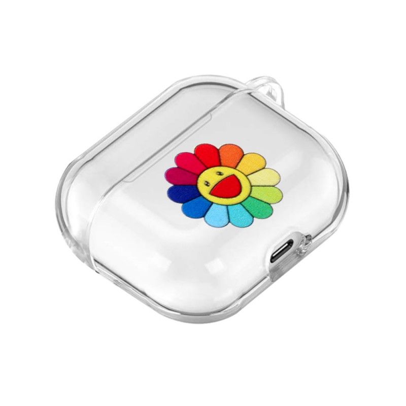 Case Hoesje AirPods Telefoonhoesje Siliconen Regenboogbloemenserie