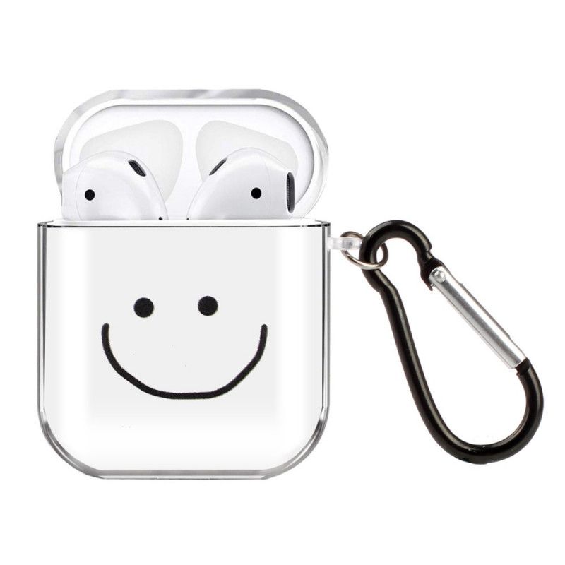 Case Hoesje AirPods Telefoonhoesje Transparante Siliconen Emoji