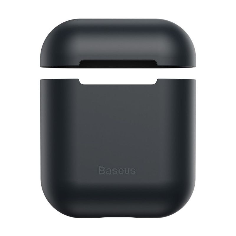 Hoesje AirPods Grijs Zwart Siliconen Baseus