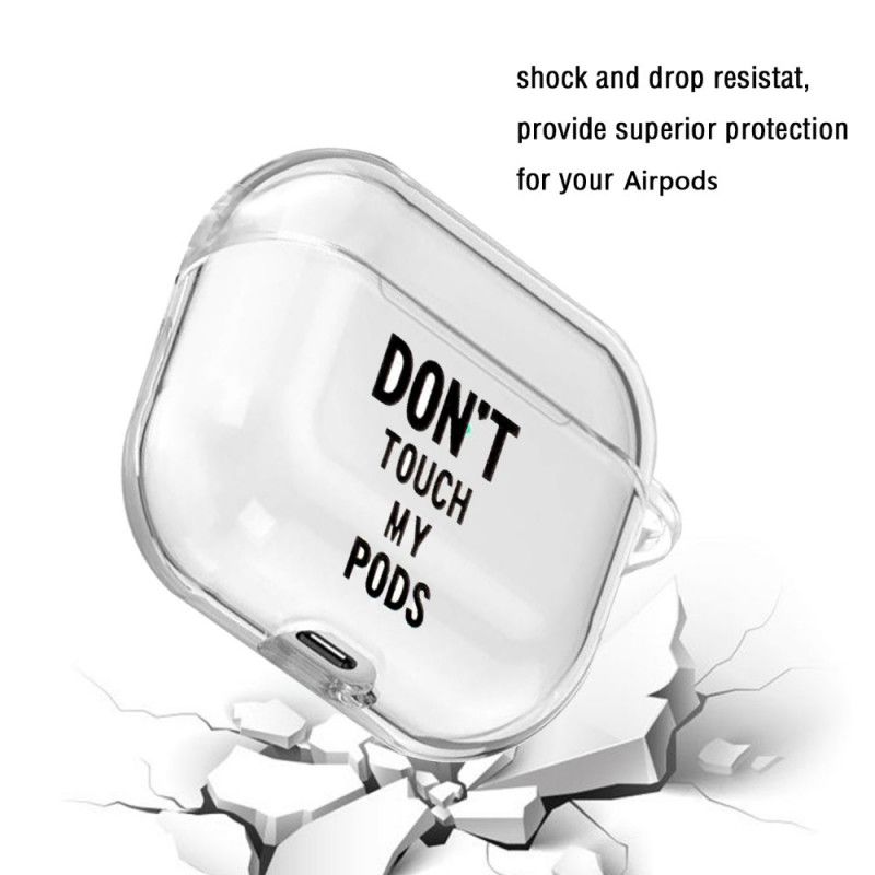 Hoesje AirPods Siliconen Raak Mijn Peulen Niet Aan