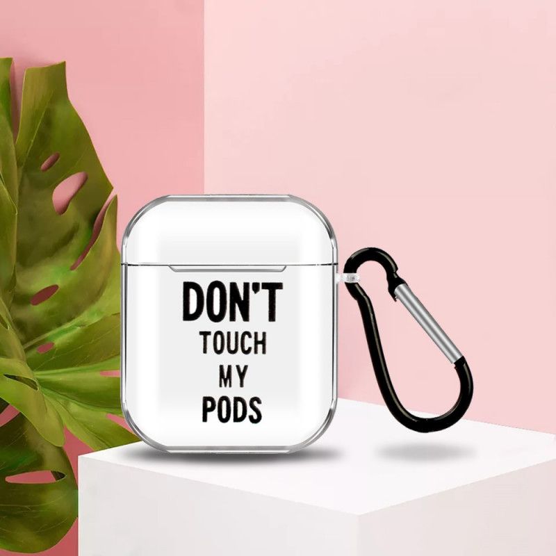 Hoesje AirPods Siliconen Raak Mijn Peulen Niet Aan