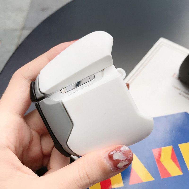 Hoesje AirPods Wit Zwart Siliconen Xbox