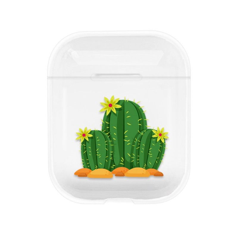 Hoesje voor AirPods Geel Rood Transparante Cactus