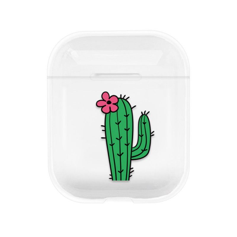 Hoesje voor AirPods Geel Rood Transparante Cactus