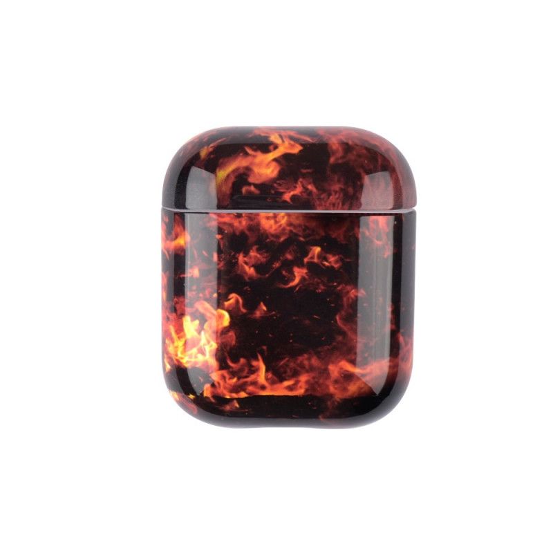 Hoesje voor AirPods Magenta Rood Siliconenmarmer