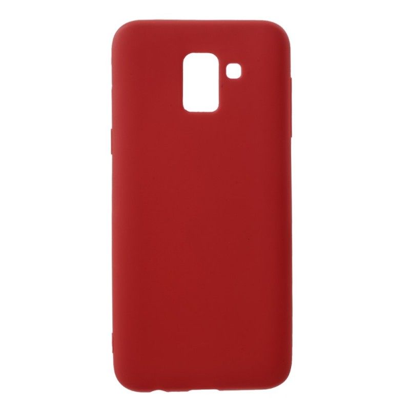 Case Hoesje Samsung Galaxy J6 Wit Zwart Telefoonhoesje Hard Mat