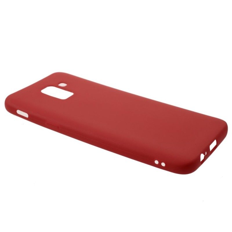 Case Hoesje Samsung Galaxy J6 Wit Zwart Telefoonhoesje Hard Mat