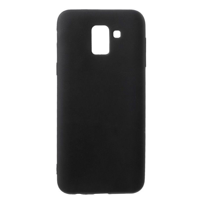 Case Hoesje Samsung Galaxy J6 Wit Zwart Telefoonhoesje Hard Mat