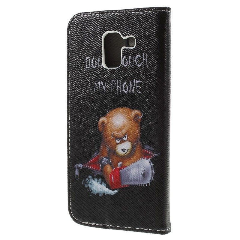 Cover Folio-hoesje Samsung Galaxy J6 Telefoonhoesje Gevaarlijke Beer