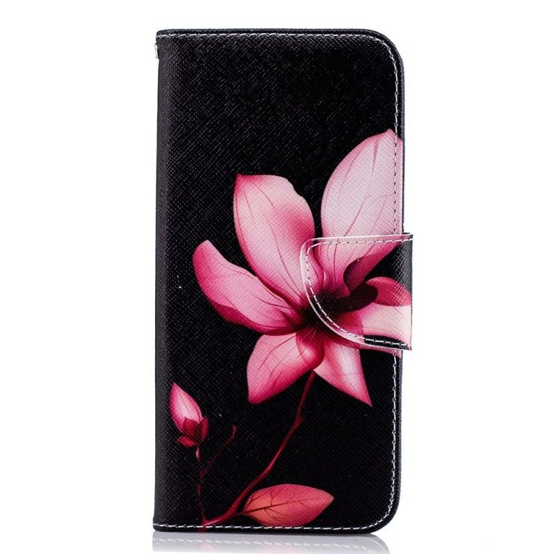 Cover Folio-hoesje Samsung Galaxy J6 Telefoonhoesje Roze Bloem