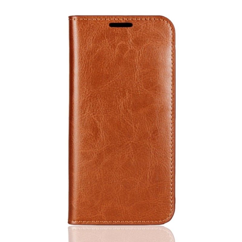 Folio-hoesje voor Samsung Galaxy J6 Bruin Zwart Oud Kunstleer