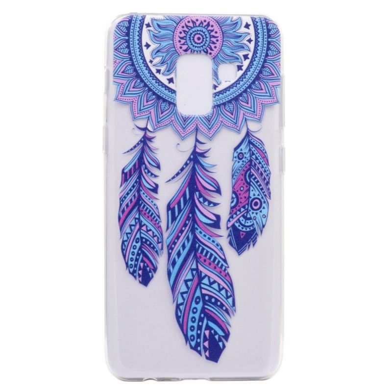 Hoesje Samsung Galaxy J6 Dromenvanger Blauwe Veren