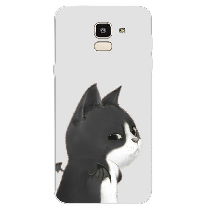 Hoesje Samsung Galaxy J6 Duivel Cat