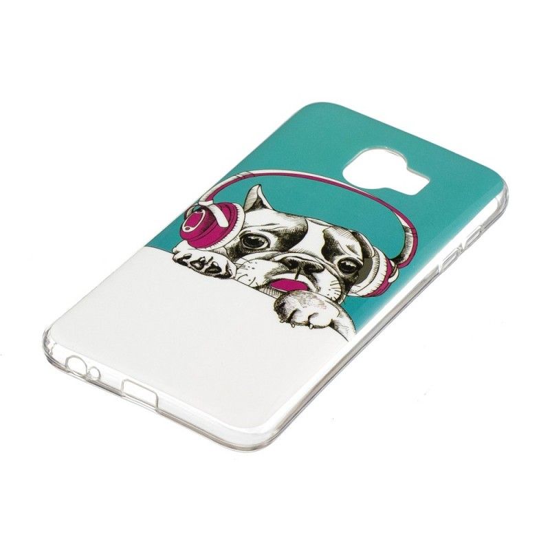 Hoesje Samsung Galaxy J6 Fluorescerende Hond