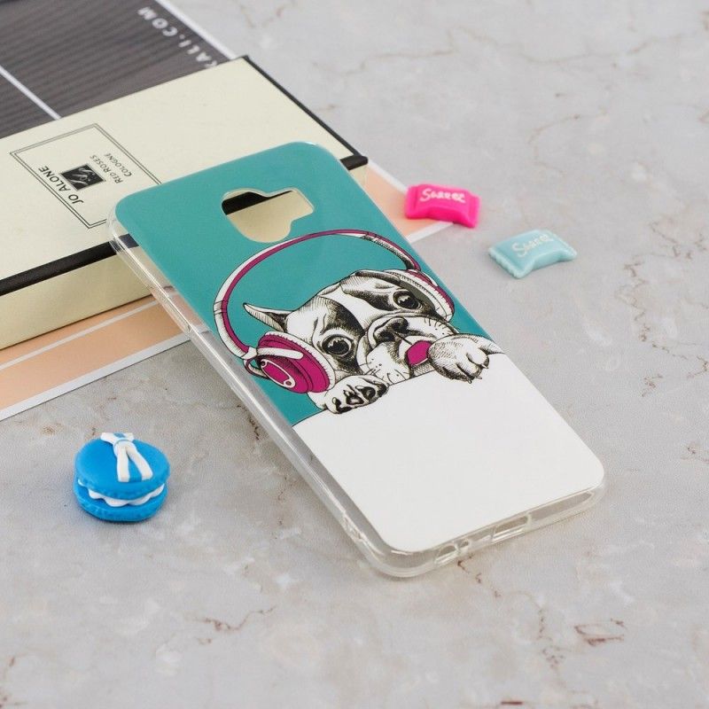 Hoesje Samsung Galaxy J6 Fluorescerende Hond