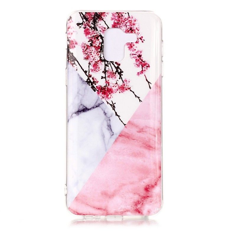 Hoesje Samsung Galaxy J6 Gemarmerde Pruimenbloesems
