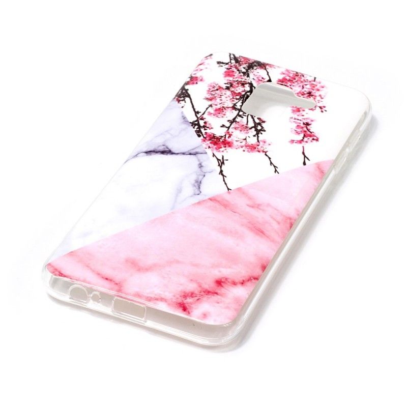 Hoesje Samsung Galaxy J6 Gemarmerde Pruimenbloesems