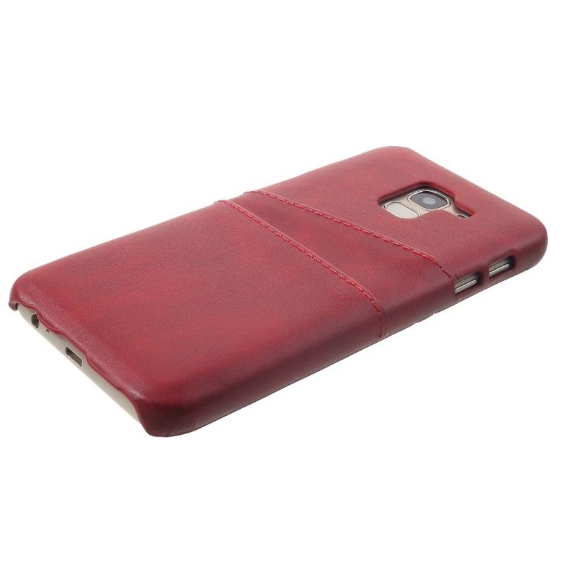 Hoesje Samsung Galaxy J6 Grijs Zwart Kaarthouder