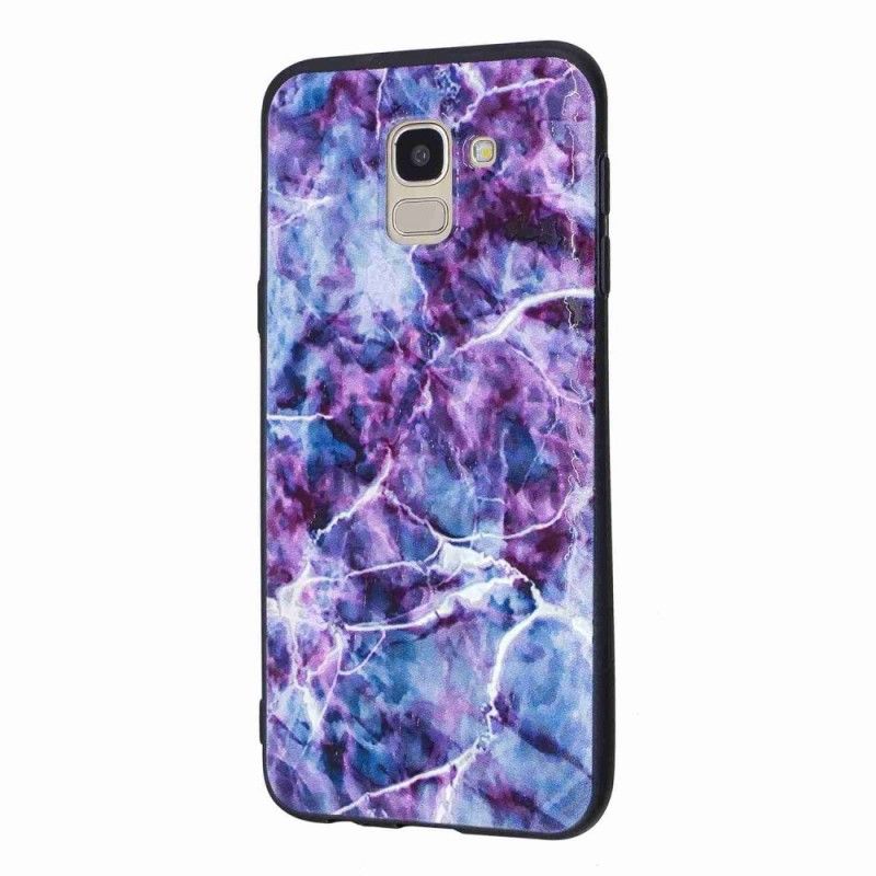 Hoesje Samsung Galaxy J6 Paars Marmer