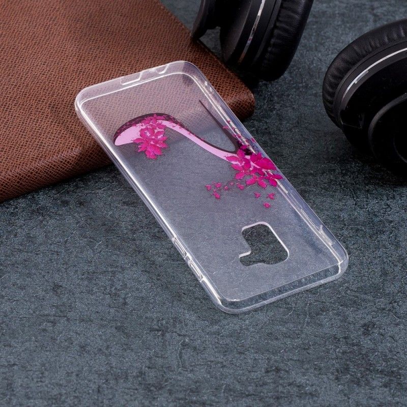 Hoesje Samsung Galaxy J6 Transparante Solitaire Pompen