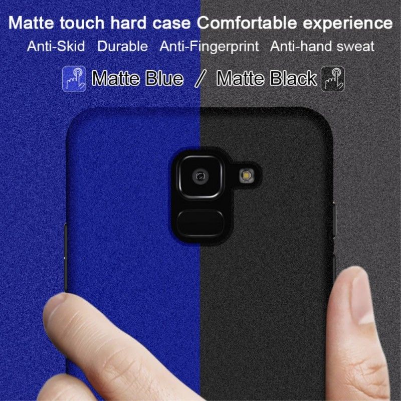 Hoesje voor Samsung Galaxy J6 Donkerblauw Zwart Ring