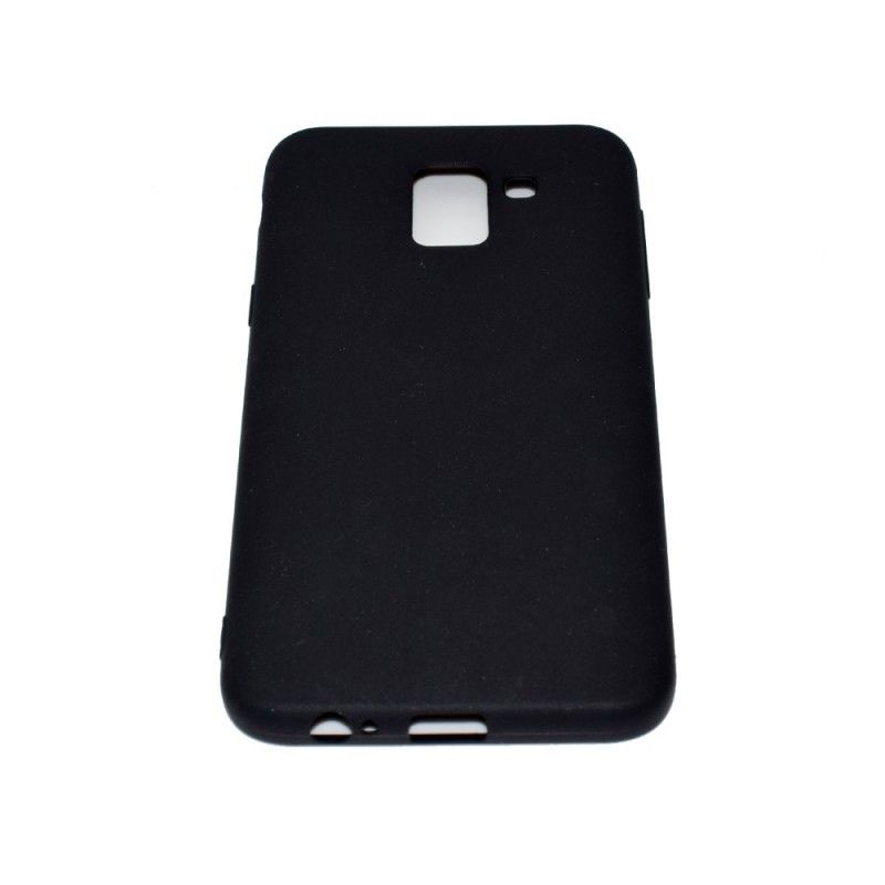 Hoesje voor Samsung Galaxy J6 Wit Zwart Siliconen
