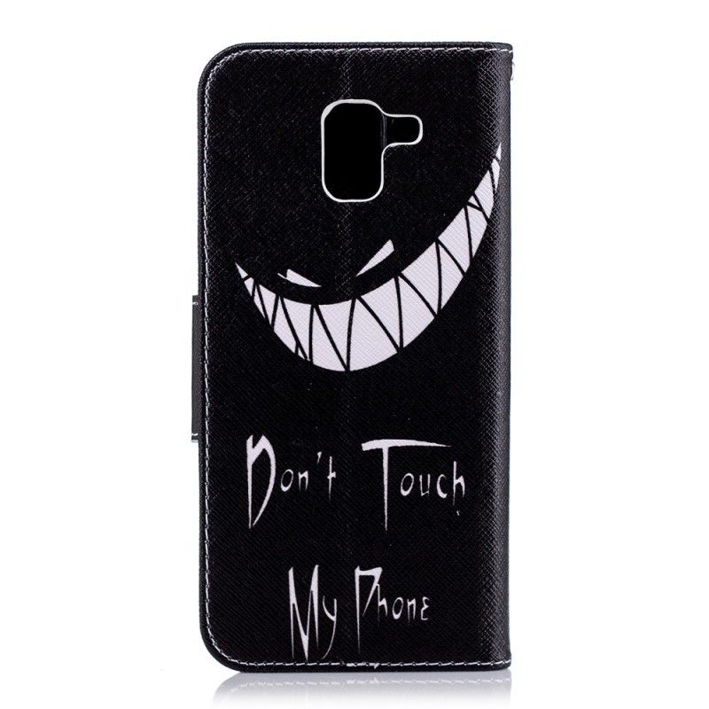 Leren Hoesje Samsung Galaxy J6 Duivelse Telefoon