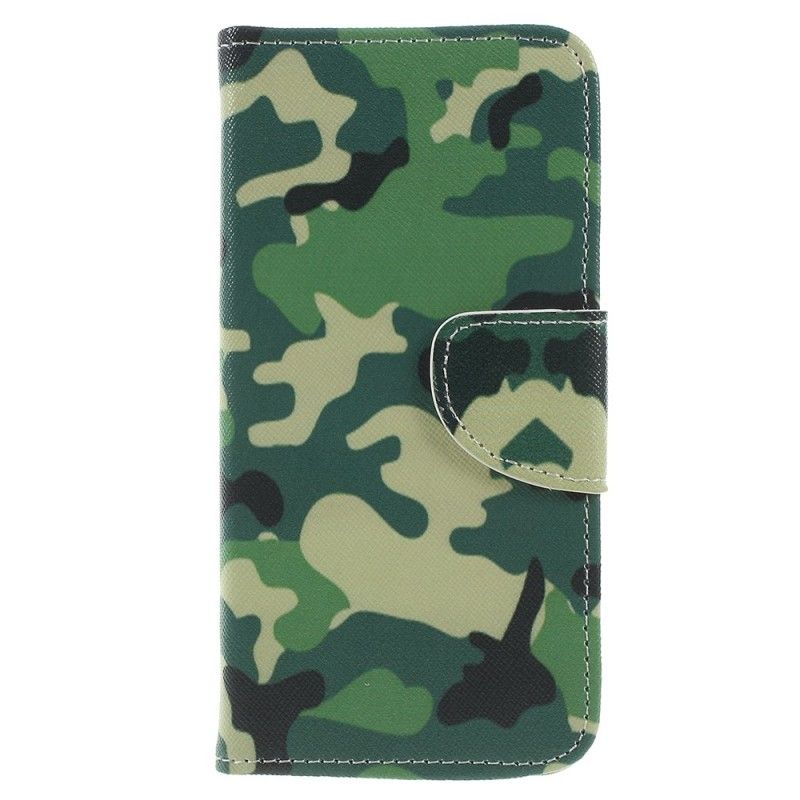 Leren Hoesje Samsung Galaxy J6 Militaire Camouflage