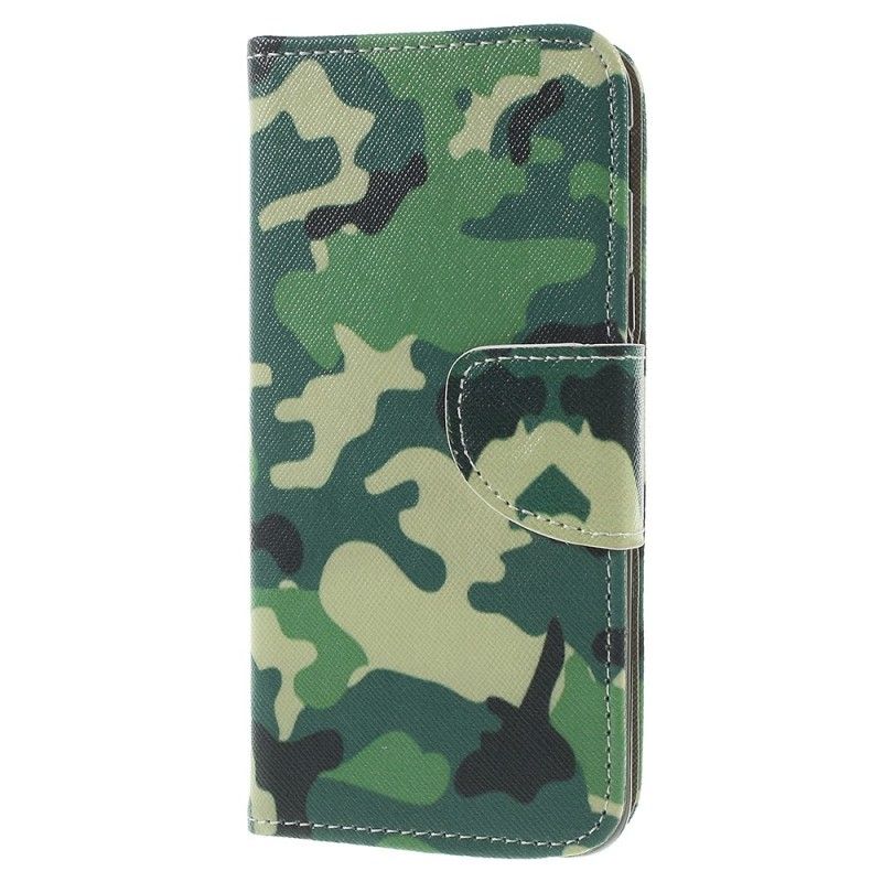 Leren Hoesje Samsung Galaxy J6 Militaire Camouflage