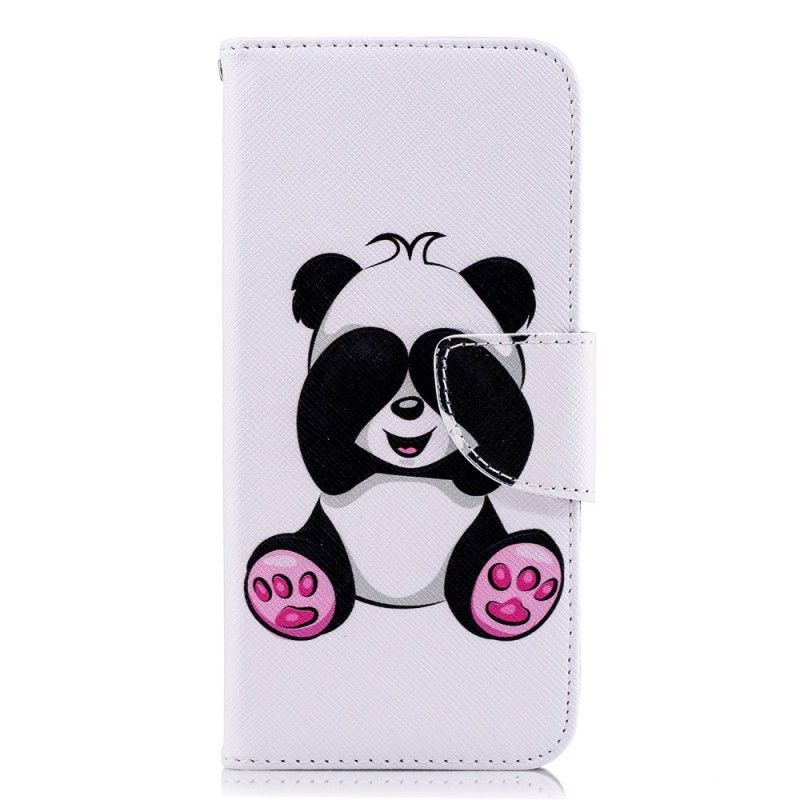 Leren Hoesje Samsung Galaxy J6 Telefoonhoesje Leuke Panda