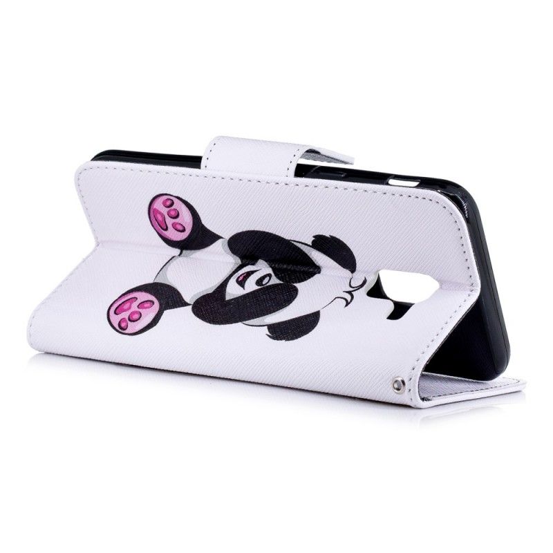 Leren Hoesje Samsung Galaxy J6 Telefoonhoesje Leuke Panda