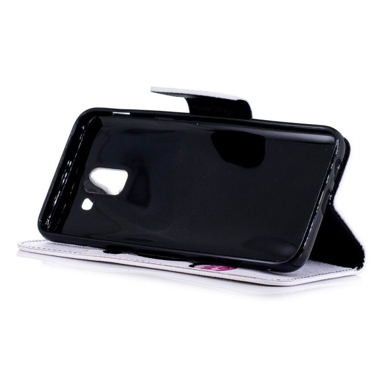 Leren Hoesje Samsung Galaxy J6 Telefoonhoesje Leuke Panda