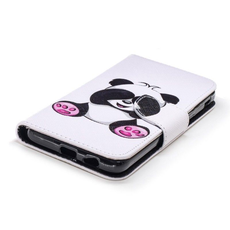Leren Hoesje Samsung Galaxy J6 Telefoonhoesje Leuke Panda