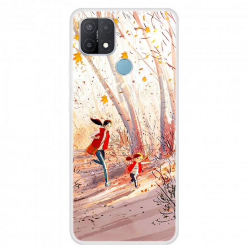 Hoesje Oppo A15 Herfstlandschap Bescherming Hoesje