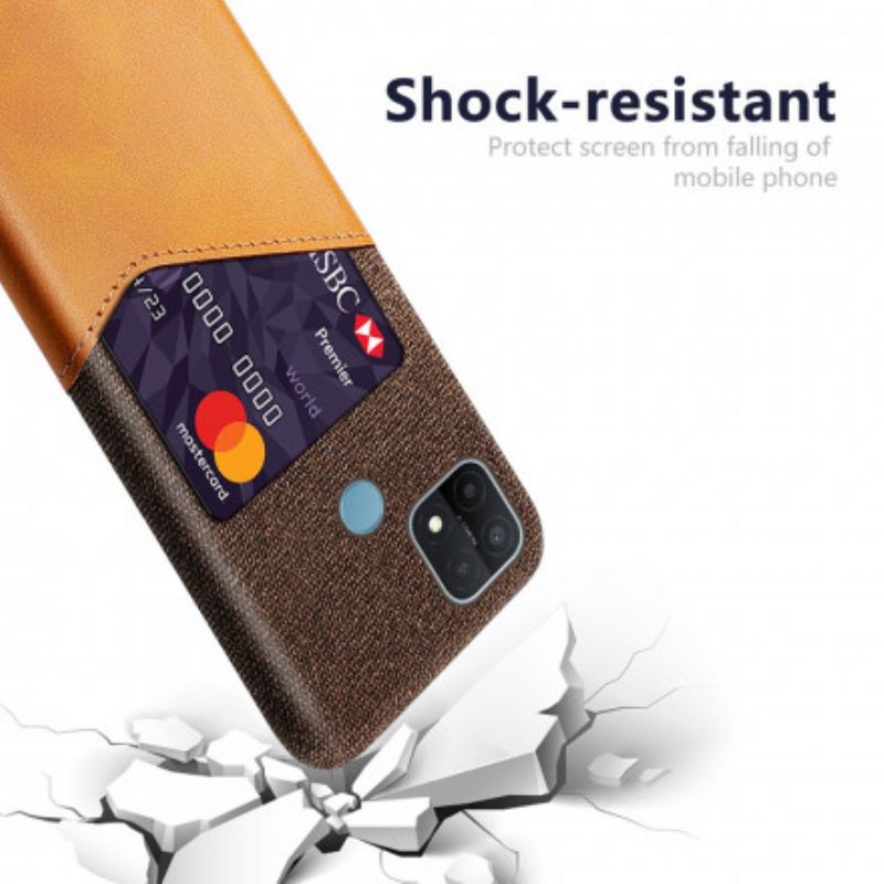 Hoesje Oppo A15 Ksq Kaarthouder Bescherming Hoesje