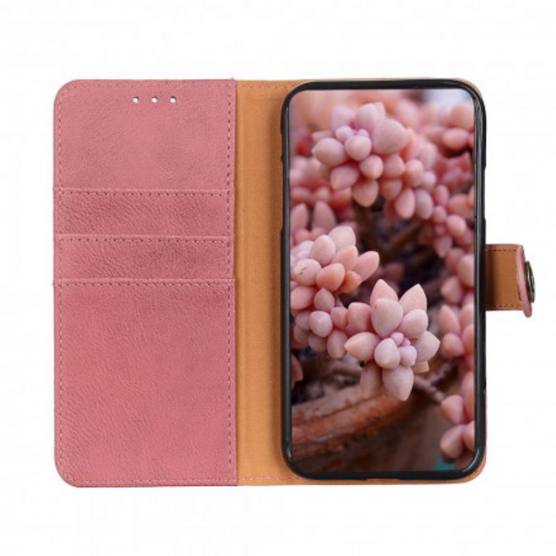 Leren Hoesje Oppo A15 Kunstleer Khazneh Bescherming Hoesje
