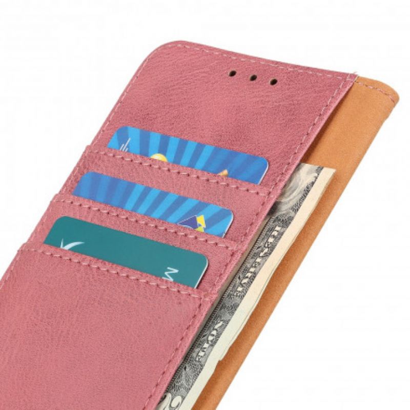 Leren Hoesje Oppo A15 Kunstleer Khazneh Bescherming Hoesje