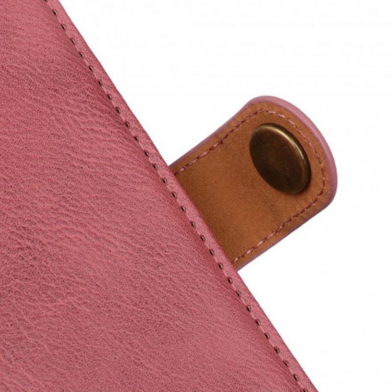 Leren Hoesje Oppo A15 Kunstleer Khazneh Bescherming Hoesje
