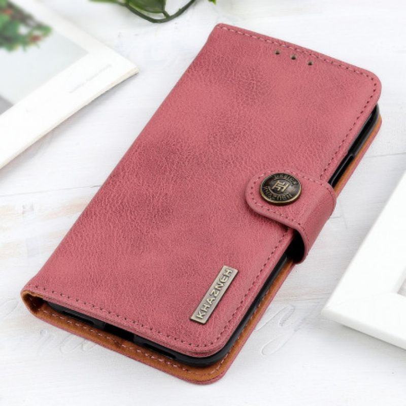 Leren Hoesje Oppo A15 Kunstleer Khazneh Bescherming Hoesje