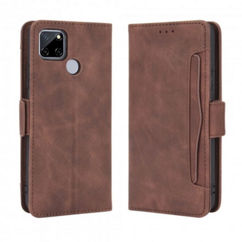 Leren Hoesje Voor Oppo A15 Eersteklas Multi-kaart