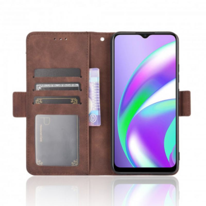 Leren Hoesje Voor Oppo A15 Eersteklas Multi-kaart