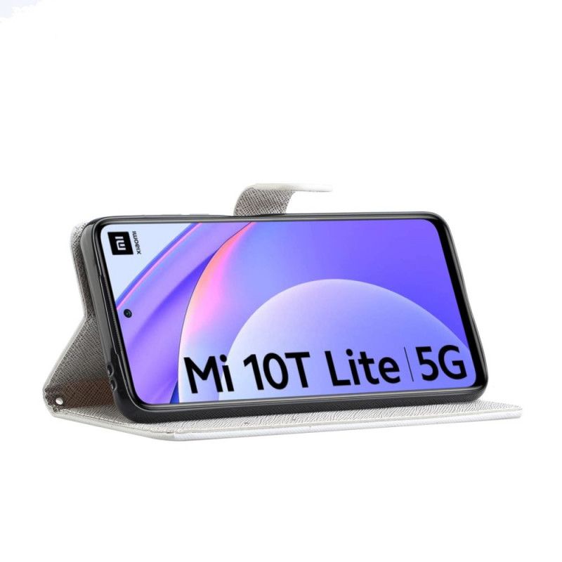 Bescherming Hoesje Xiaomi Mi 10T Lite 5G / Redmi Note 9 Pro 5G Telefoonhoesje Funky String Katten