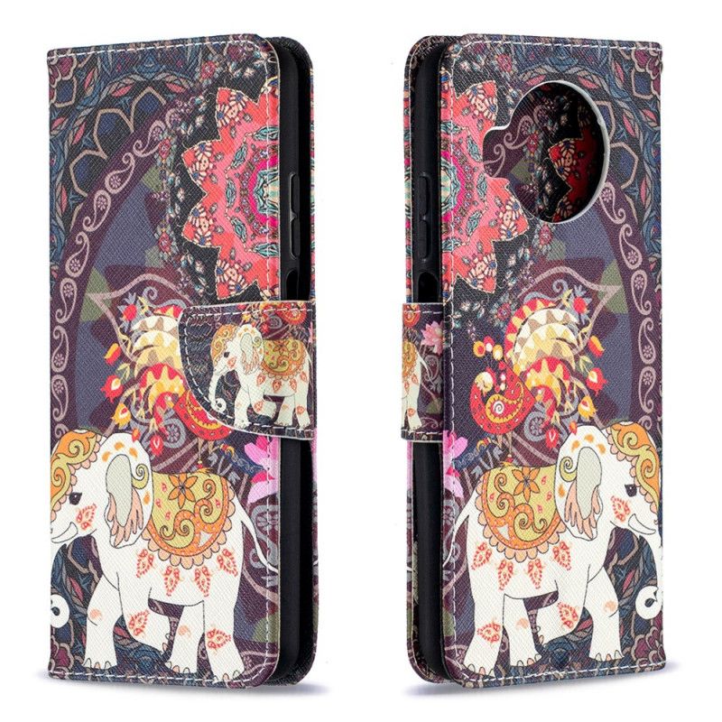 Bescherming Hoesje Xiaomi Mi 10T Lite 5G / Redmi Note 9 Pro 5G Telefoonhoesje Indische Olifanten
