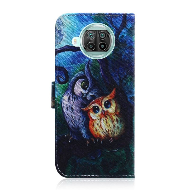 Bescherming Hoesje Xiaomi Mi 10T Lite 5G / Redmi Note 9 Pro 5G Telefoonhoesje Uil Schilderij