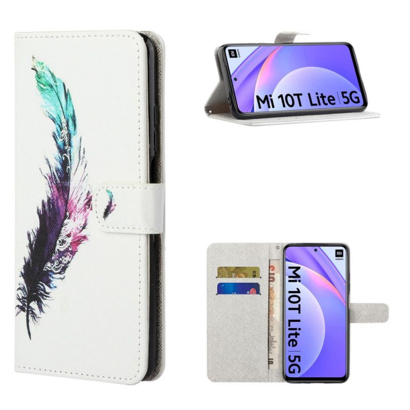 Bescherming Hoesje Xiaomi Mi 10T Lite 5G / Redmi Note 9 Pro 5G Telefoonhoesje Veer Met String