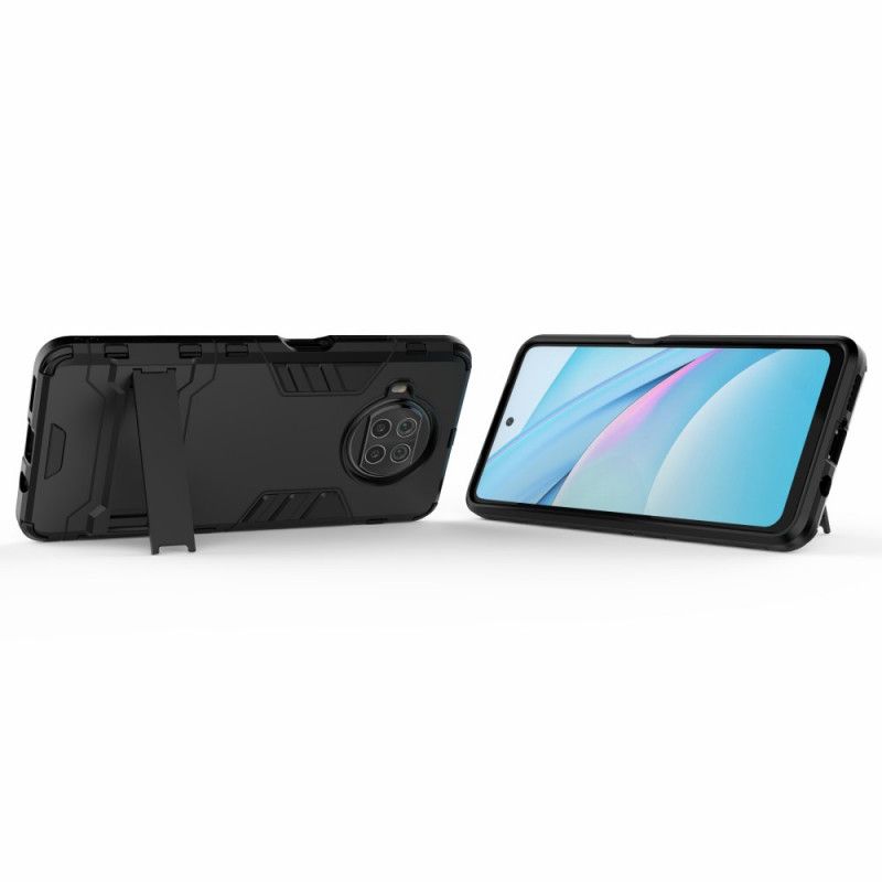 Case Hoesje Xiaomi Mi 10T Lite 5G / Redmi Note 9 Pro 5G Rood Zwart Telefoonhoesje Ultrabestendig